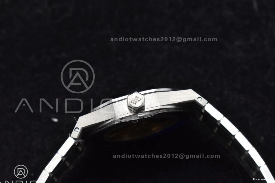 Royal Oak Gray Edition 1030 on 37mm Super SS Textured SS Bracelet Best SA3120 1:1 ZF Clone Dial 15450 MultiPurpose 0524